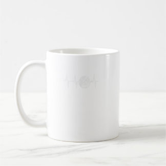 Hjärtslag Volleyball för Volleyball Älskare Kaffemugg