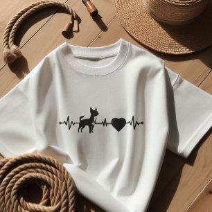 Hjärtslagen chihuahua t shirt