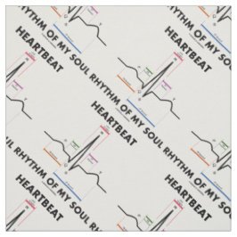 Hjärtslagrytm av min Electrocardiogram för Soul Tyg