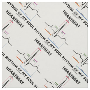 Hjärtslagrytm av min Electrocardiogram för Soul Tyg