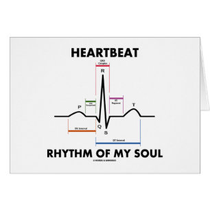 Hjärtslagrytm av min Soul (ECG/EKG) Hälsningskort
