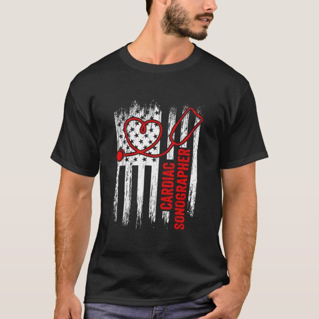 Hjärtsonograf Echo Tech Rdcs T Shirt (Framsida)