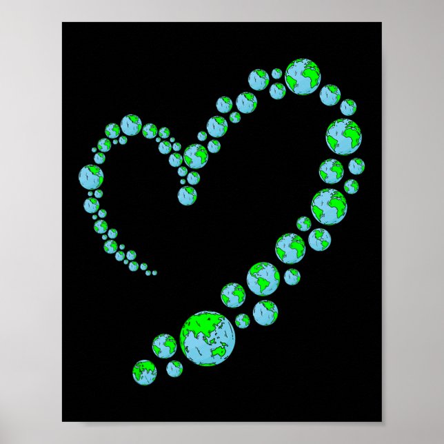 Hjärtsortdagen Kute Räddar planetna miljön Poster (Framsidan)