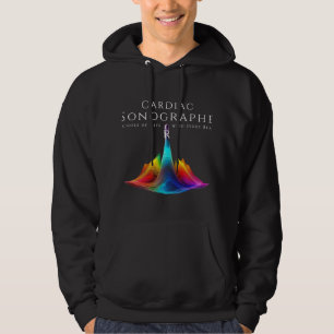 Hjärtsortopfärgad ultraljudsundersökning Vinkar Hoodie