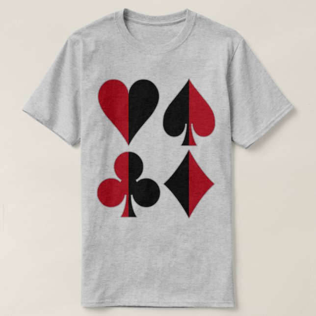 Hjärtspade Diamond-Klubb T-shirt (Design framsida)