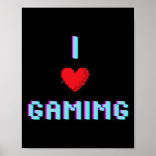 Hjärtspel för spel i kärlek poster