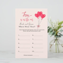 Hjärtspel "Var var de?" Möhippa