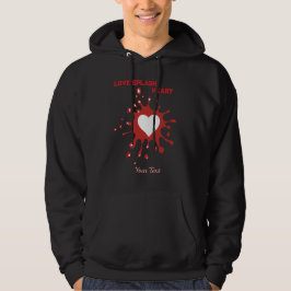 Hjärtspraykonst – Kreativ kärleksdesign Hoodie