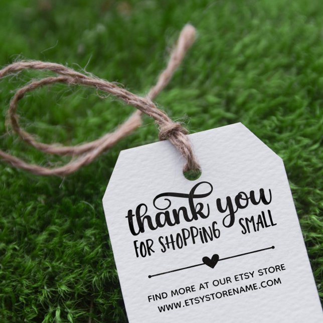 Hjärtspridare Tack för köp av små Stämpel (Skapare uppladdad)