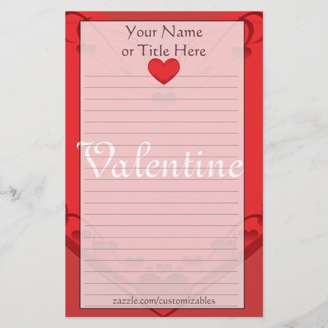 Hjärtstationeri Brevpapper (Framsida)