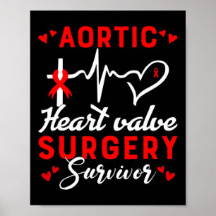 Hjärtstillestånd Survivor Heart Disease Awarene Poster