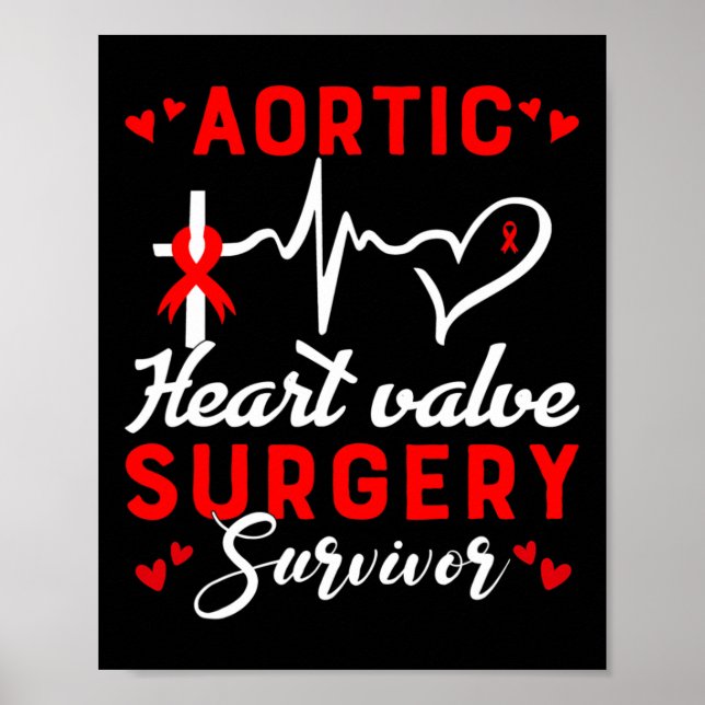 Hjärtstillestånd Survivor Heart Disease Awarene Poster (Framsidan)