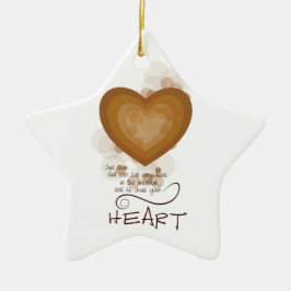 Hjärtstimulans, Religiösa, Grunge Julgransprydnad Keramik