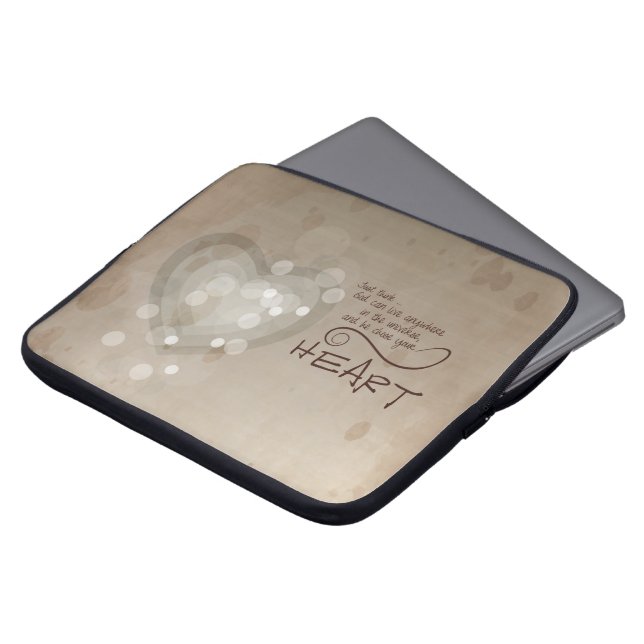 Hjärtstimulans, Religiösa, Grunge Laptop Sleeve (Framsida topp)