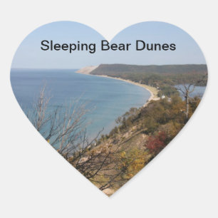 Hjärtstötfångare Dunes Stickers Hjärtformat Klistermärke