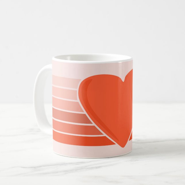 Hjärtstripig mugg (Framsida vänster)