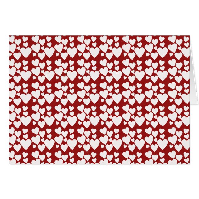 Hjärtstyrkeanteckningskort och gratulationskort hälsningskort (Framsidan Horizontal)