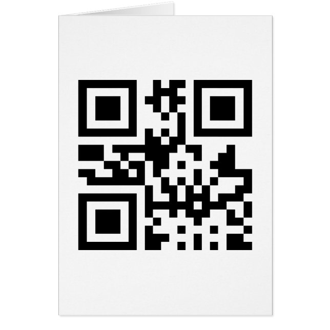 Hjärtsymbol ♥ QR-kodhälsningskort Hälsningskort (Framsidan)