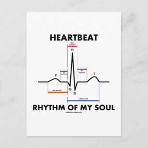 Hjärttaktsrytm för min sjö (ECG/EKG) Vykort