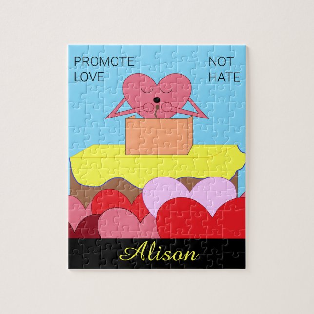 Hjärttal om Kärlek: Pussel (Vertikal)