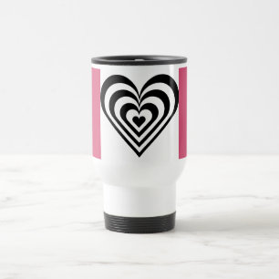 Hjärttema Rosa Mugg