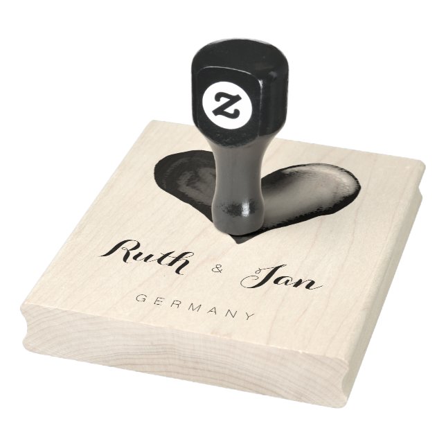 Hjärtthuggare i Frimärke Stämpel (Stämpel)