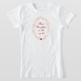 Hjärttopografi Enkel modern Mors dag Kids T Shirt