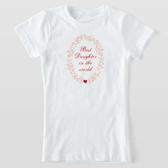 Hjärttopografi Enkel modern Mors dag Kids T Shirt (Laydown)