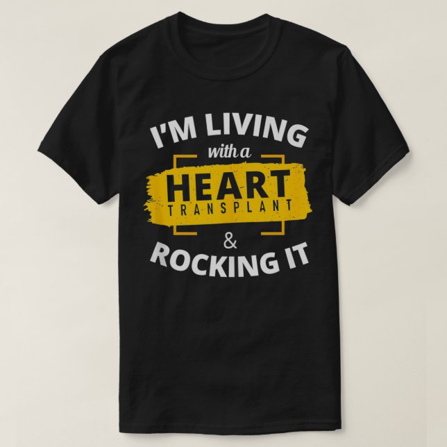 Hjärttransplant Survivor Warrior Surgery Recovery T Shirt (Design framsida)