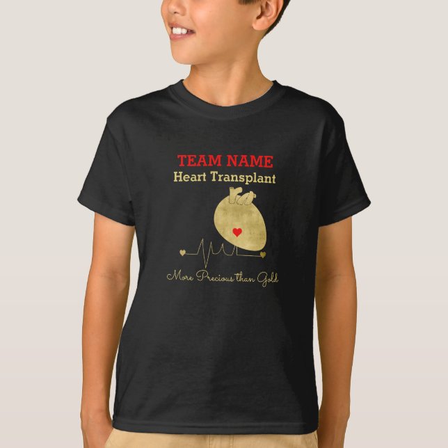 Hjärttransplantationsteamet Anpassade Barn T Shirt (Framsida)