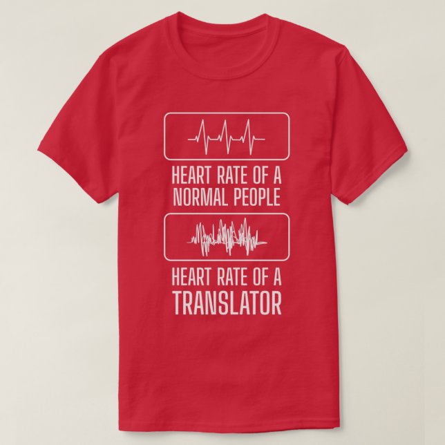 Hjärttranstolk Transcriber Gift T Shirt (Design framsida)