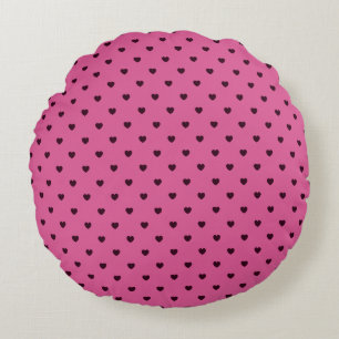 Hjärttryck Rosa Rund Kudd One Owl Artist Kudde