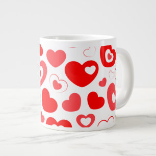 Hjärttryckt kaffe mugg jumbo mugg