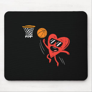 Hjärtuppspelning Basketball Cute Valentines day Sp Musmatta