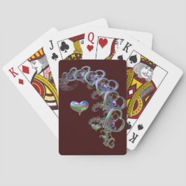 Hjärtuppspelningskort Casinokort