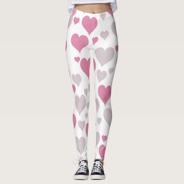 Hjärtutformningslagg Leggings (Framsida)