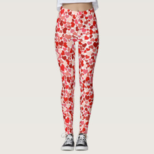 Hjärtutskrift Leggings