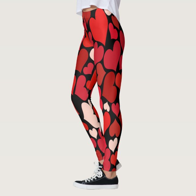 Hjärtutskrift Leggings (Vänster)