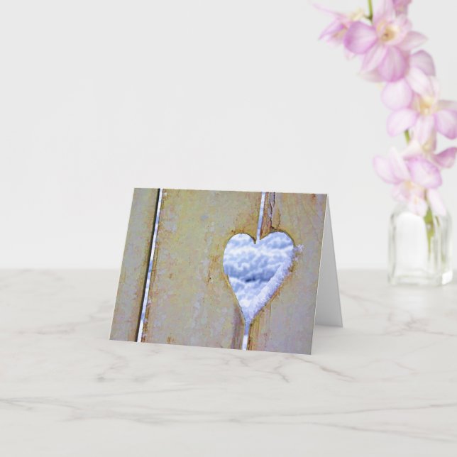 Hjärtväggigt gratulationskort kort (Orkide)