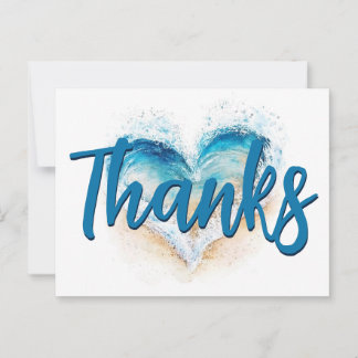 Hjärtvågstrand Tack Vykort