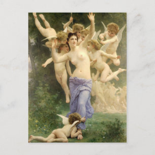 Hjärtvaknande av Bouguereau Vykort