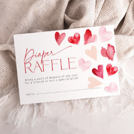 Hjärtvårdsskor, Valentineser i Raffle Biljett Baby Tilläggskort