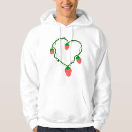 Hjärtvinbär Strawberry Söt Romantisk Frukt Botanis Hoodie