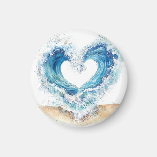 Hjärvågsklistermärken | Ocean Love-klistermärkeshä Magnet