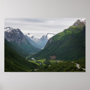 Hjelle dal i norgeaffisch poster