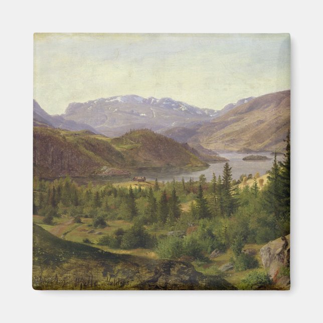 Hjelle i Valders, Tile Fjord, 1835 Magnet (Framsidan)