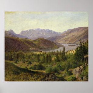 Hjelle i Valders, Tile Fjord, 1835 Poster