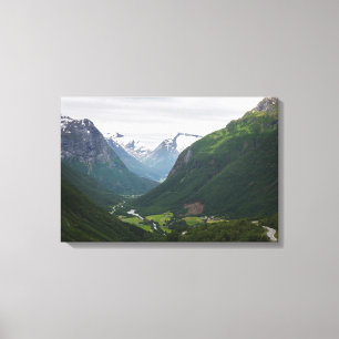 Hjelle valley i Norge canvas