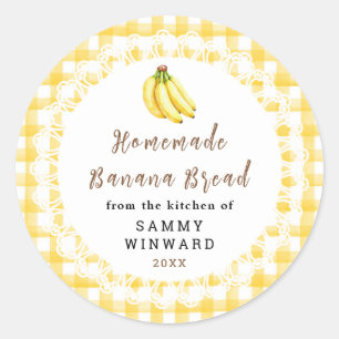 Hjemmagjord Banansk Bröd Etikett