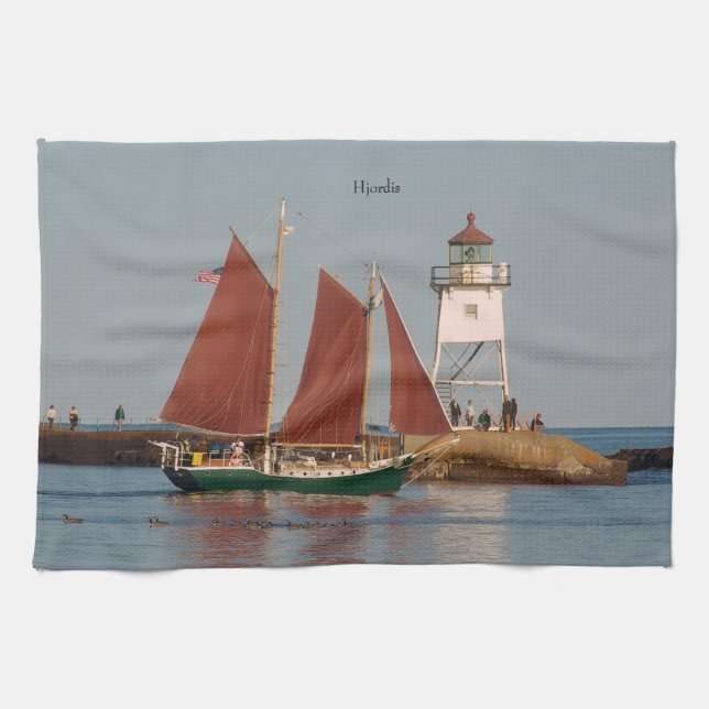 Hjordis & Grand Marais Light kökshandduk (Horisontell)